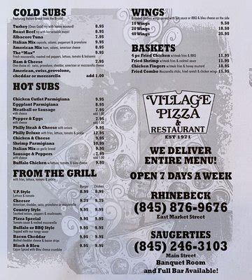 Village pizza saugerties - Jun 27, 2016 · Village Pizzeria: No frills Italian/Pizza place...is fine with me when I am traveling and want pizza - See 24 traveler reviews, candid photos, and great deals for Saugerties, NY, at Tripadvisor. 